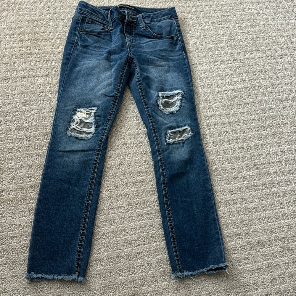 Two pairs girls jeans